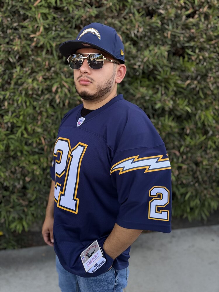 Mitchell and Ness Chargers Men's M&N 2006 LaDainian Tomlinson #21 Jersey Navy