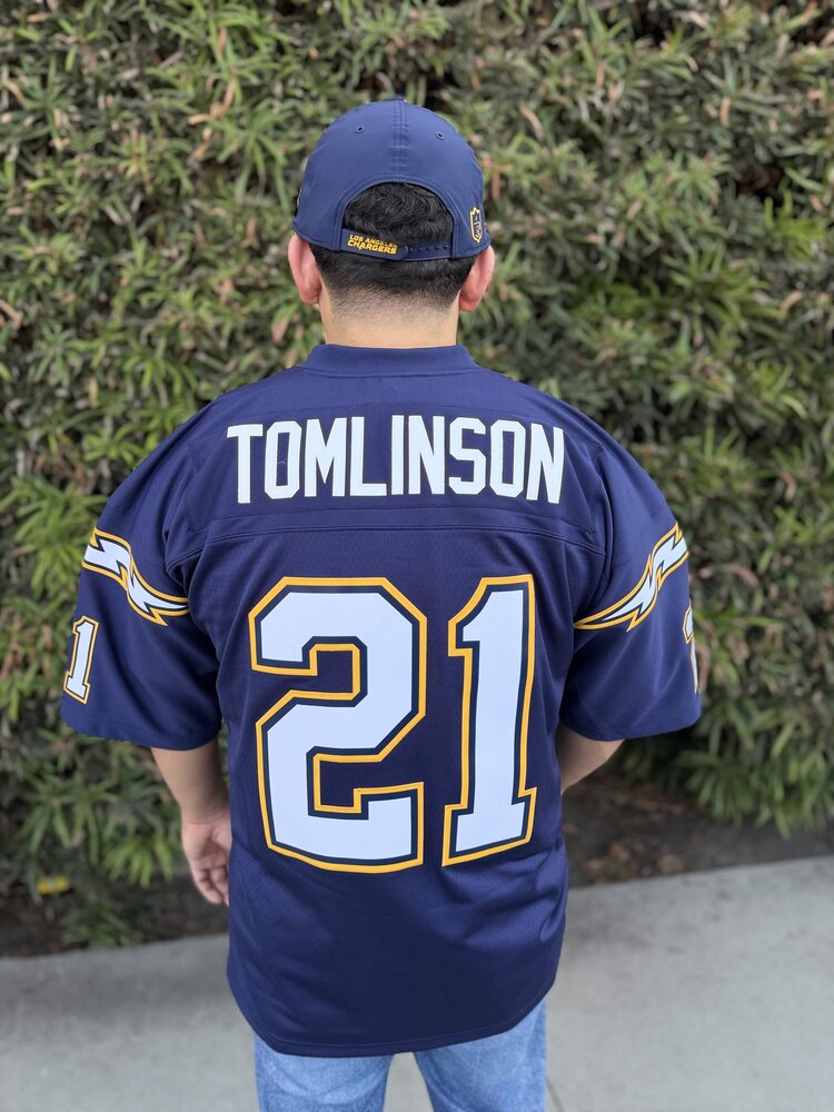 Mitchell and Ness Chargers Men's M&N 2006 LaDainian Tomlinson #21 Jersey Navy