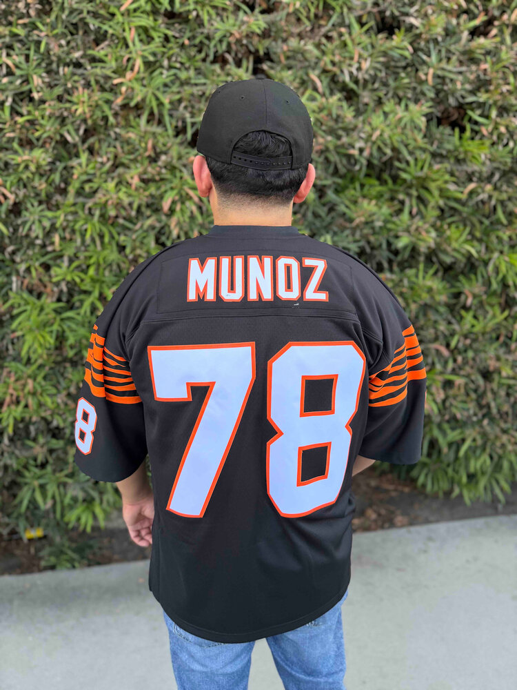 Mitchell and Ness NFL Cincinnati Bengals Men's Mitchell & Ness 1989 Anthony Munoz #78 Black Jersey