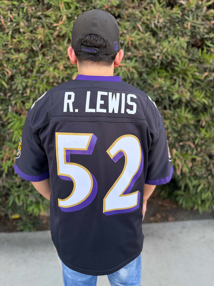 Mitchell and Ness NFL Baltimore Ravens Men's Mitchell & Ness 2004 Ray Lewis #52 Jersey Black