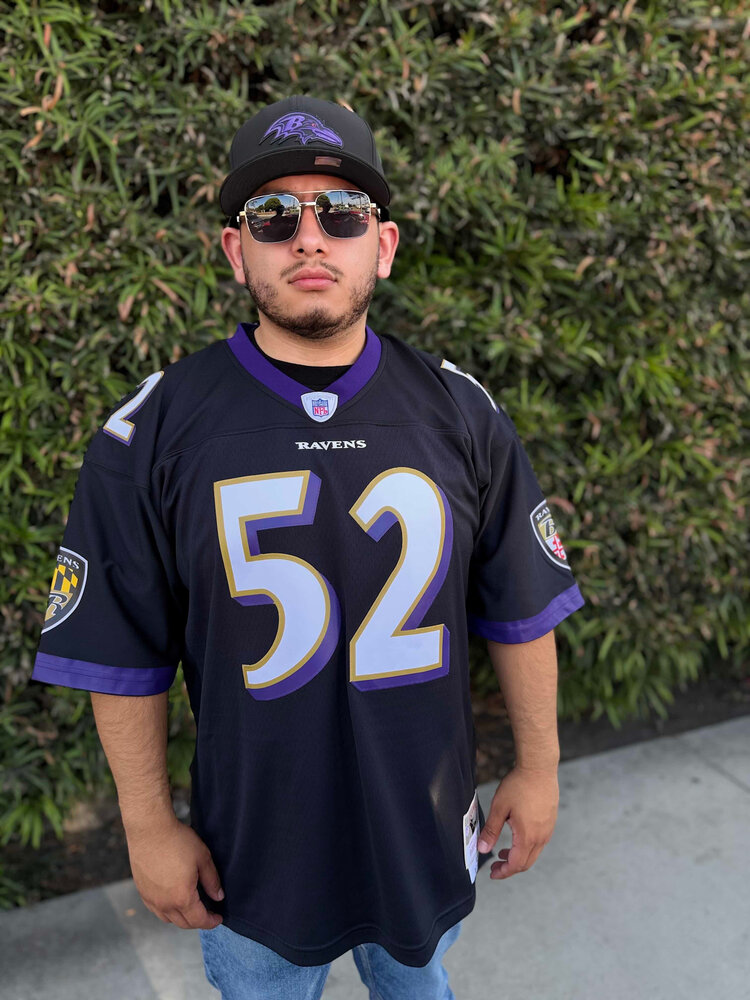 Mitchell and Ness NFL Baltimore Ravens Men's Mitchell & Ness 2004 Ray Lewis #52 Jersey Black
