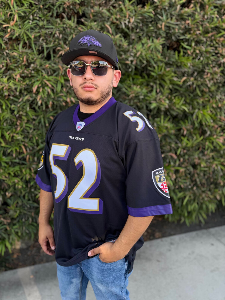 Mitchell and Ness NFL Baltimore Ravens Men's Mitchell & Ness 2004 Ray Lewis #52 Jersey Black