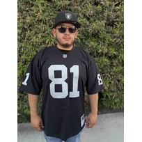 Mitchell and Ness NFL Los Angeles Raiders Men's Mitchell & Ness 1997 Tim Brown #81 Jersey Black