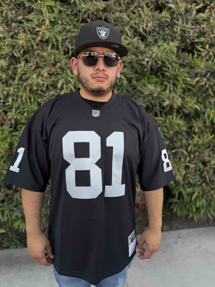 Mitchell and Ness NFL Los Angeles Raiders Men's Mitchell & Ness 1997 Tim Brown #81 Jersey Black