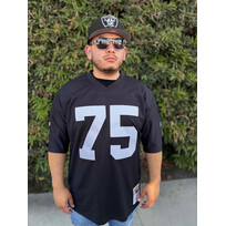 Mitchell and Ness Los Angeles Raiders Men's Mitchell & Ness 1988 Howie Long #75 Jersey Black