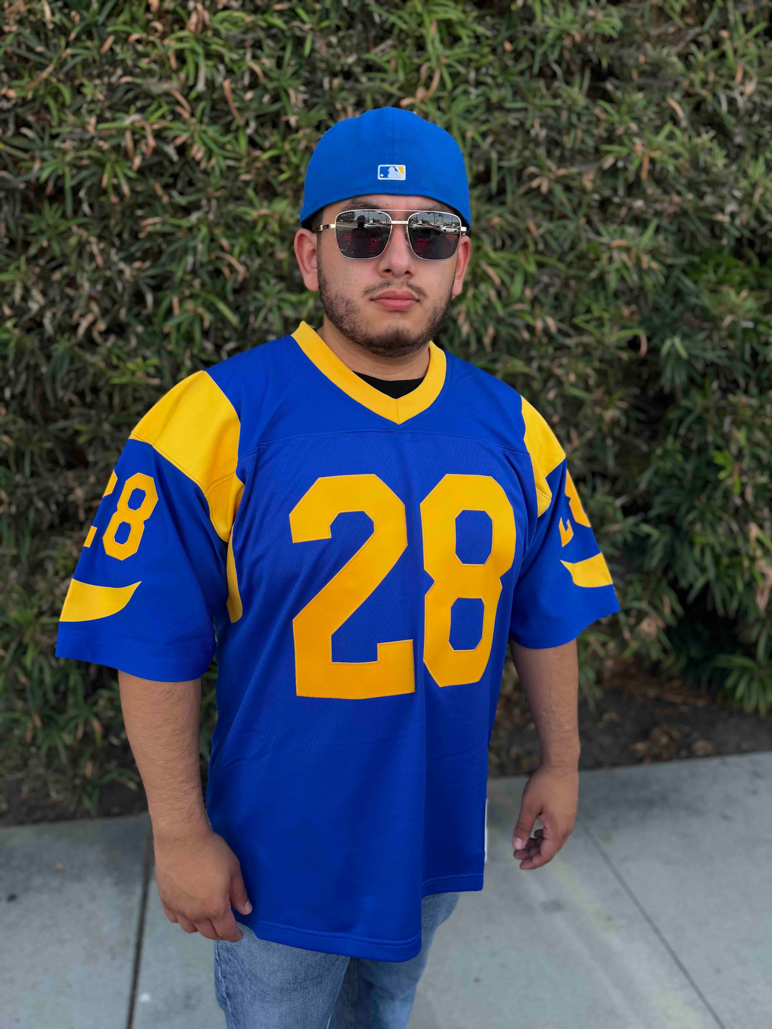 NFL Los Angeles Rams Men's Mitchell & Ness 1999 Marshall Faulk #28
