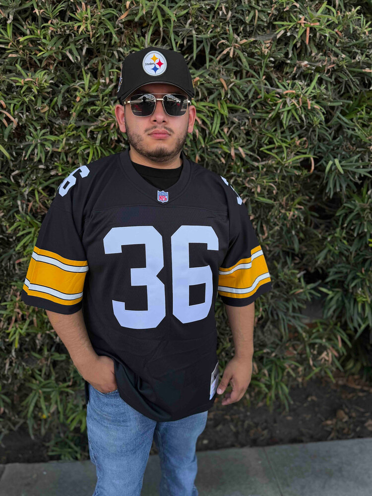 Mitchell and Ness Pittsburgh Steelers Men's Mitchell & Ness 1996 Jerome Bettis #36 Jersey Black