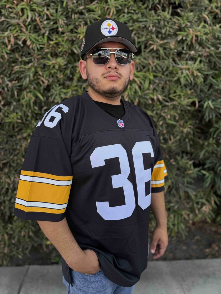 Mitchell and Ness Pittsburgh Steelers Men's Mitchell & Ness 1996 Jerome Bettis #36 Jersey Black