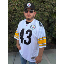 Mitchell and Ness NFL Pittsburgh Steelers Men's Mitchell & Ness 2005 Troy Polamalu #43 Jersey White