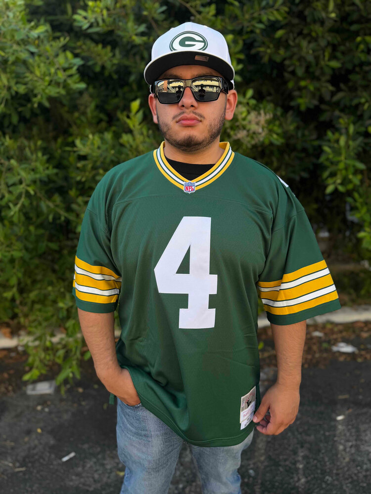 Mitchell and Ness Green Bay Packers Men's Mitchell & Ness 1996 Brett Favre #4 Jersey Green