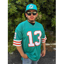 Mitchell and Ness NFL Miami Dolphins Men's Mitchell & Ness 1984 Dan Marino #13 Jersey Aqua