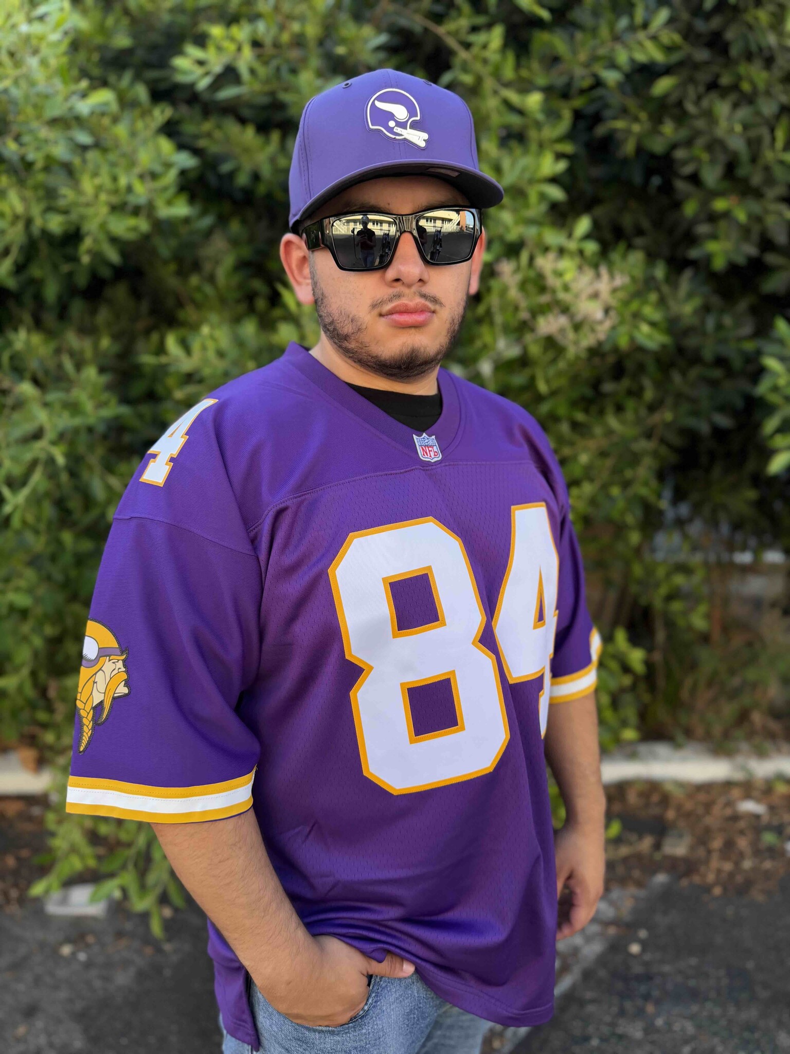 NFL Minnesota Men's M&N1998 Randy Moss #84 Jersey Purple - The