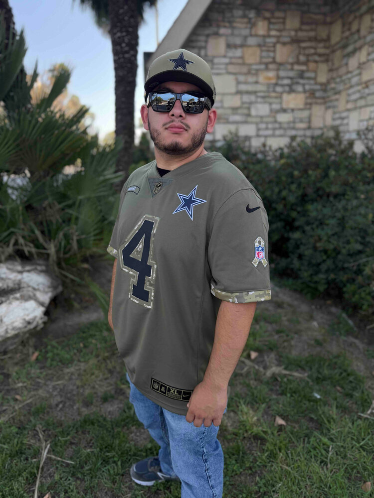 Nike NFL Dallas Cowboys M 2022 Salute To Service Prescott #4 Jersey