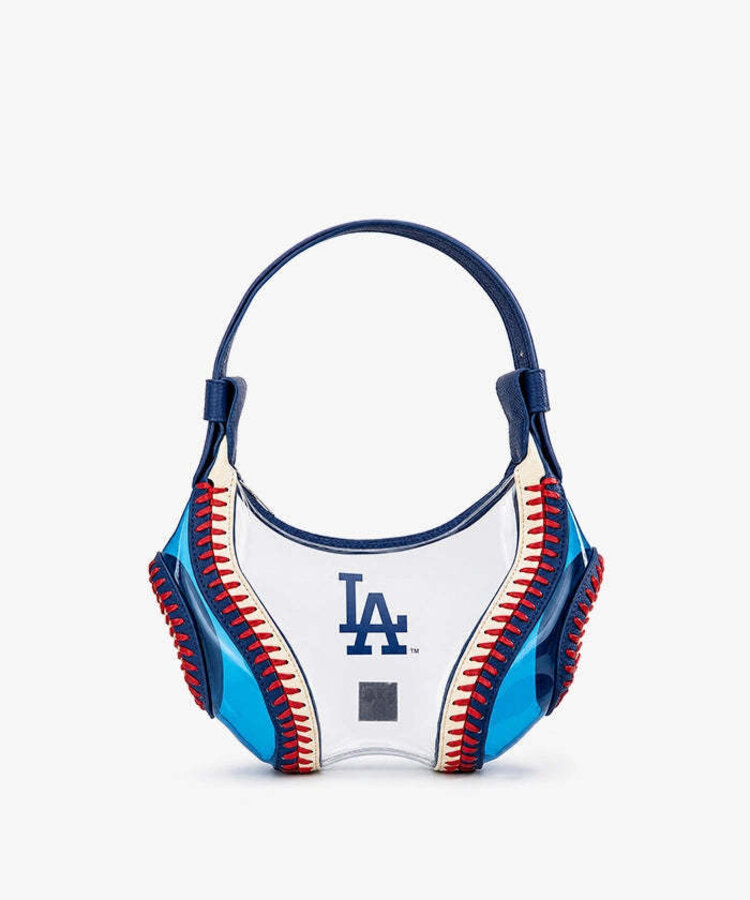 Clear Stitch Hobo Bag - Curveball - LA Dodgers Blue
