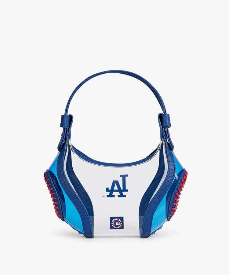 Clear Stitch Hobo Bag - Curveball - LA Dodgers Blue