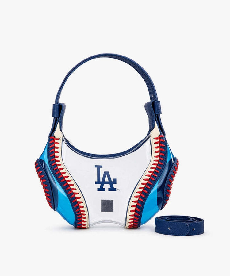 Clear Stitch Hobo Bag - Curveball - LA Dodgers Blue