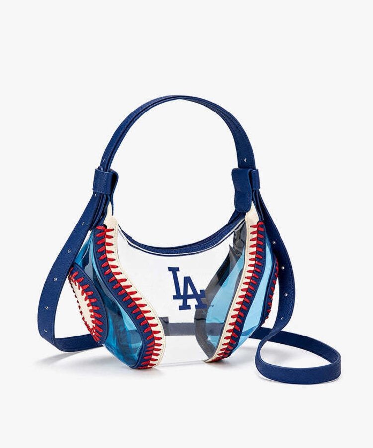 Clear Stitch Hobo Bag - Curveball - LA Dodgers Blue