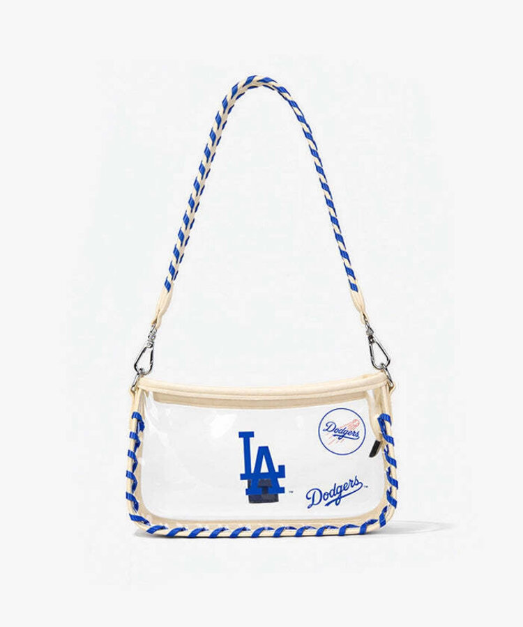 Clear Cream Bag with Baseball Stitch - LA Dodgers Blue