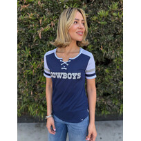 Fanatics Dallas Cowboys Women's Curl Route Laces Fashion Jersey