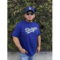 New Era LA Dodgers NE Men's Royal Wordmark Tee