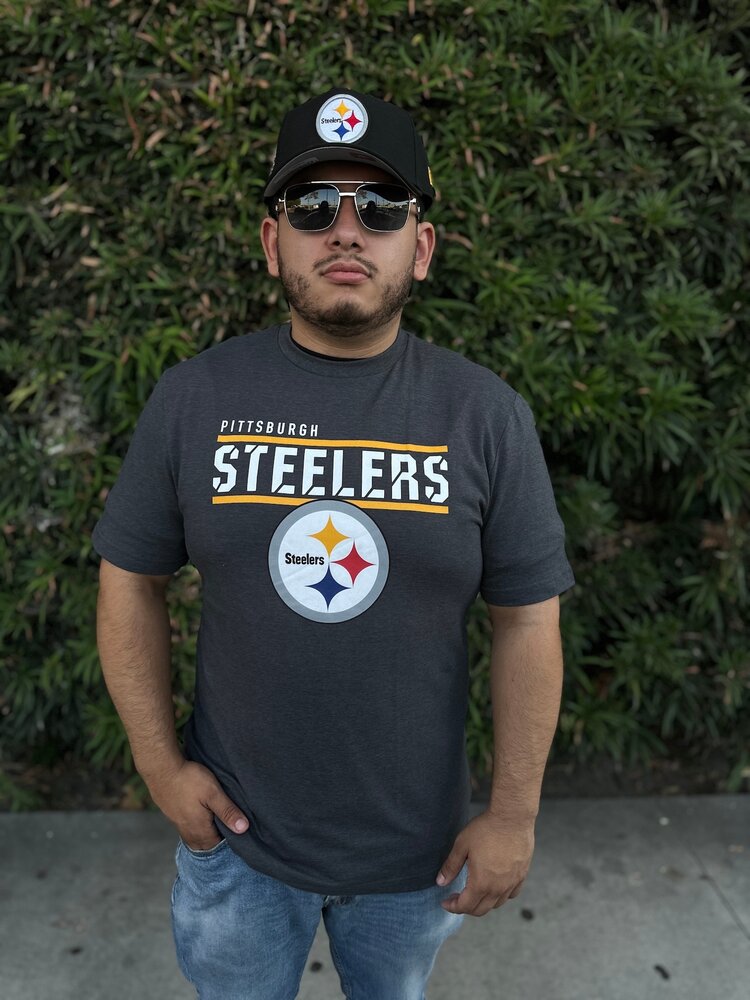 Majestic Steelers M Tee Flex Team Charcoal