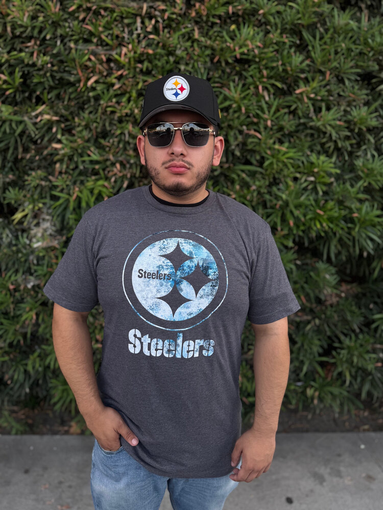 Majestic Steelers M Icy Logo Gray