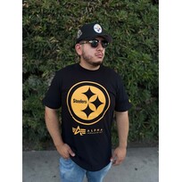 New Era Steelers NE M Alpha Black T-Shirt