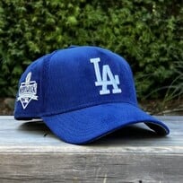 New Era LA Dodgers Royal Corduroy 2025 WS Champs Trophy 940 A-Frame