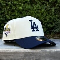 New Era LA Dodgers Ivory/Navy 2025 WS Champs Trophy 940 A-Frame