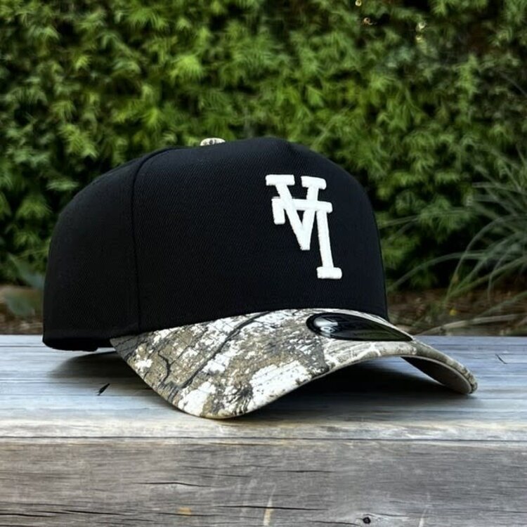 New Era LA Dodgers Upside Down Black/Real Tree 940 A-Frame