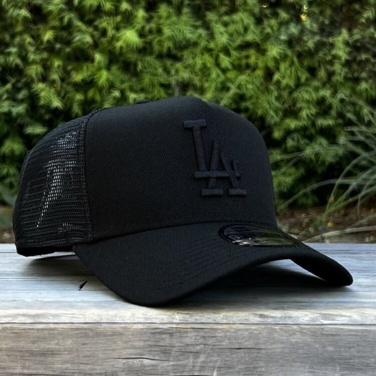 New Era LA Dodgers Black Black Trucker Mesh 940 A-Frame