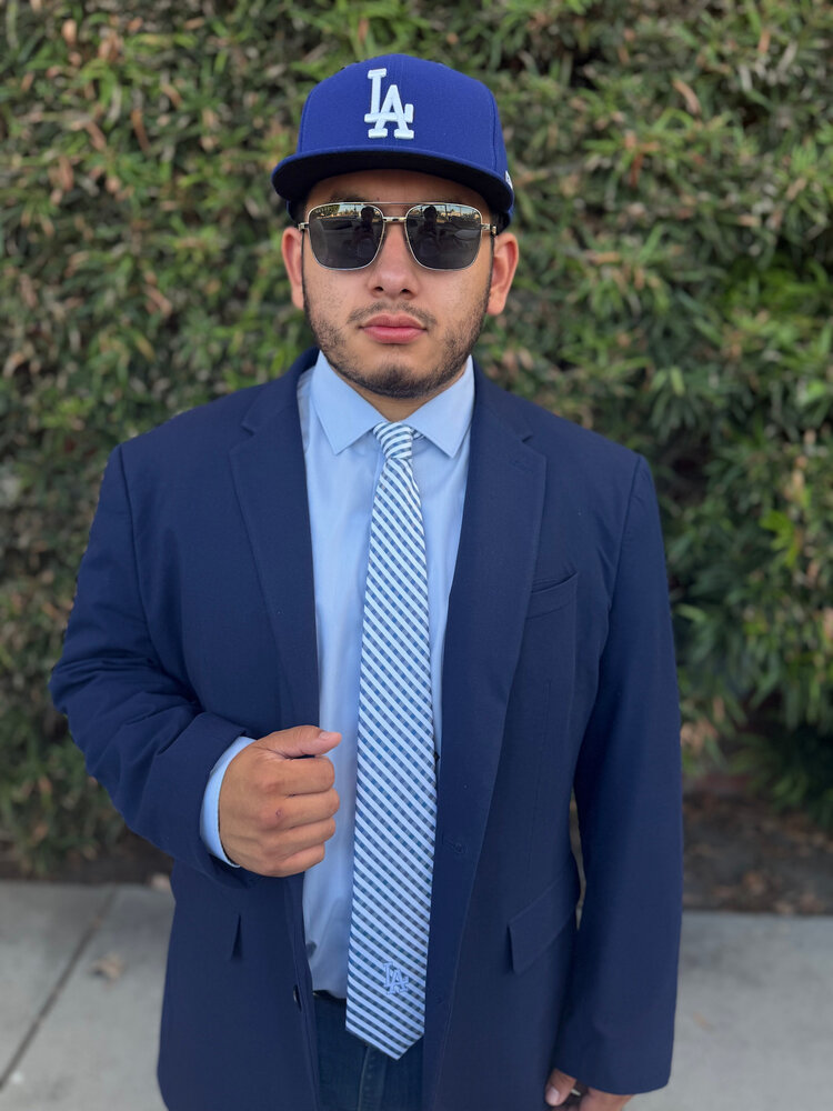 Eagles Wings Los Angeles Dodgers Gingham Tie