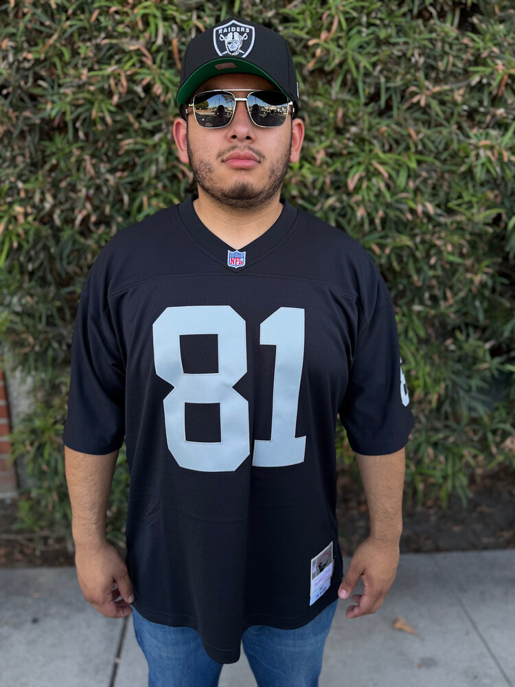 Mitchell and Ness NFL Los Angeles Raiders Men's Mitchell & Ness 1997 Tim Brown #81 Jersey Black