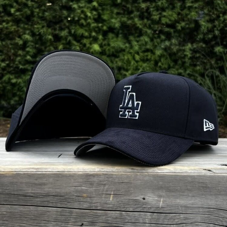 New Era LA Dodgers Navy Poly/Navy Corduroy NW 940 A-Frame