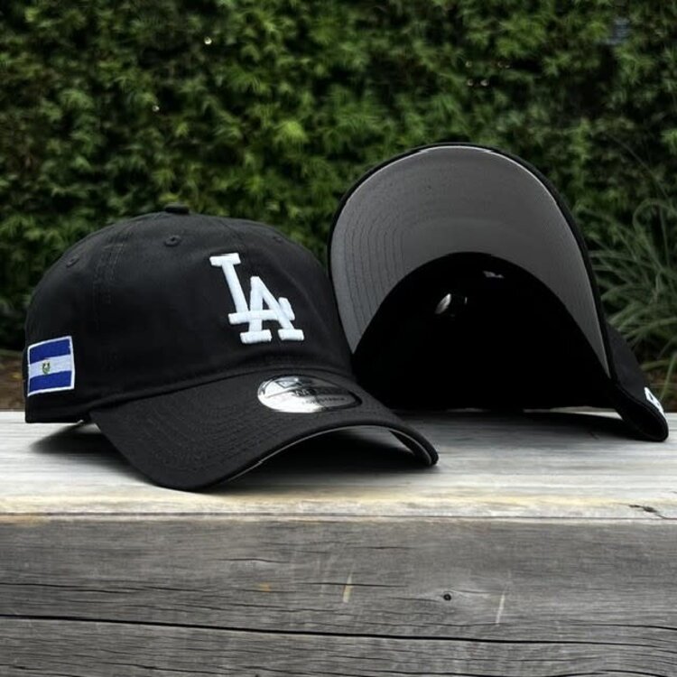 New Era LA Dodgers Black White El Salvador SP 920 Adjustable