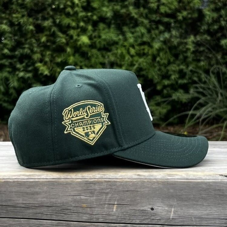 New Era LA Dodgers Dark Green 2025 WS Champs Side Patch 940 A-Frame