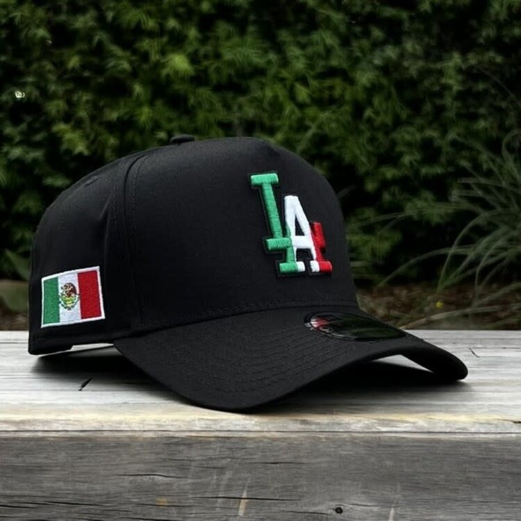New Era LA Dodgers Black Vertical Mexico Colors Mexico Flag 940 A-Frame