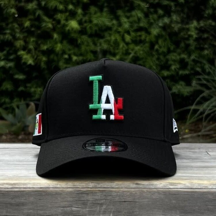 New Era LA Dodgers Black Vertical Mexico Colors Mexico Flag 940 A-Frame