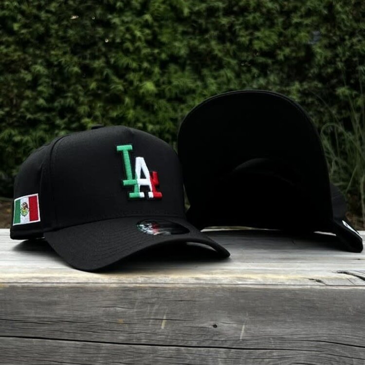 New Era LA Dodgers Black Vertical Mexico Colors Mexico Flag 940 A-Frame
