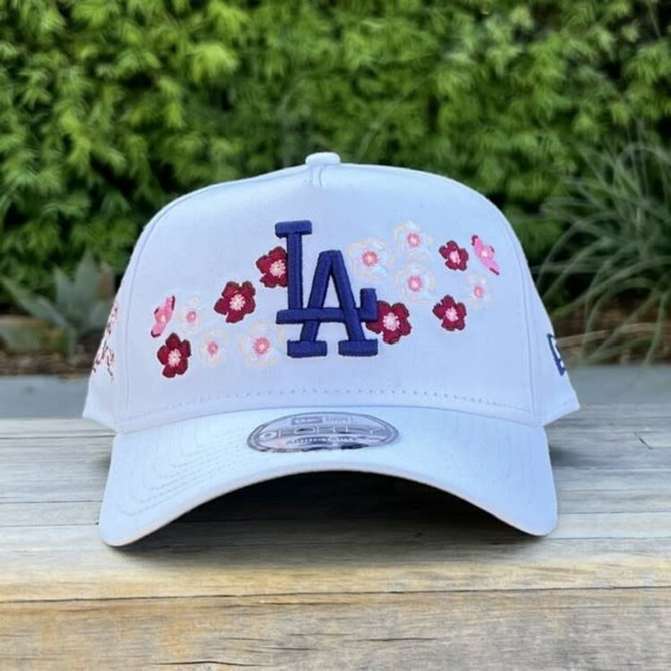 New Era LA Dodgers White Cherry Blossoms Logo & SP 940 a-frame