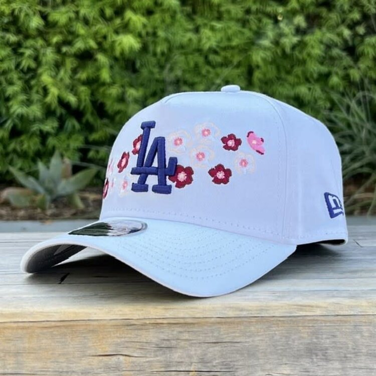 New Era LA Dodgers White Cherry Blossoms Logo & SP 940 a-frame