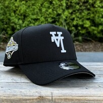 New Era LA Upside Down Black White WS Champs Script Trophy 940 a-frame