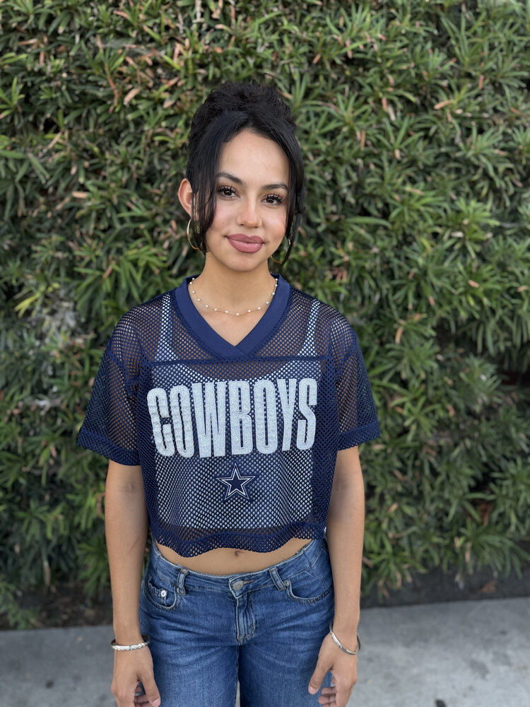 Fanatics Dallas Cowboys Women's Bling Passer Crop Fashion Jersey