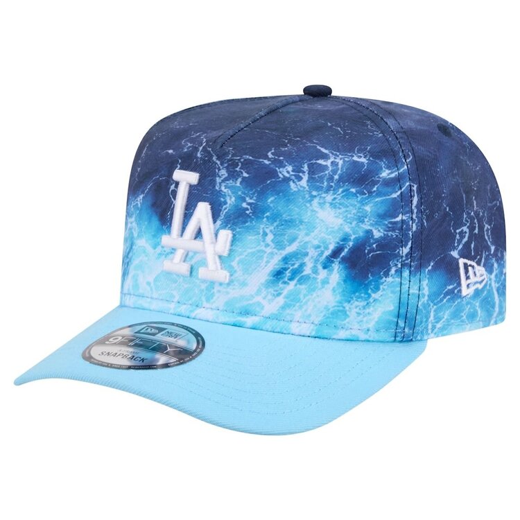 New Era LA Dodgers Light Blue Deep Water Pre-Curved 950 A-Frame Snapback Hat
