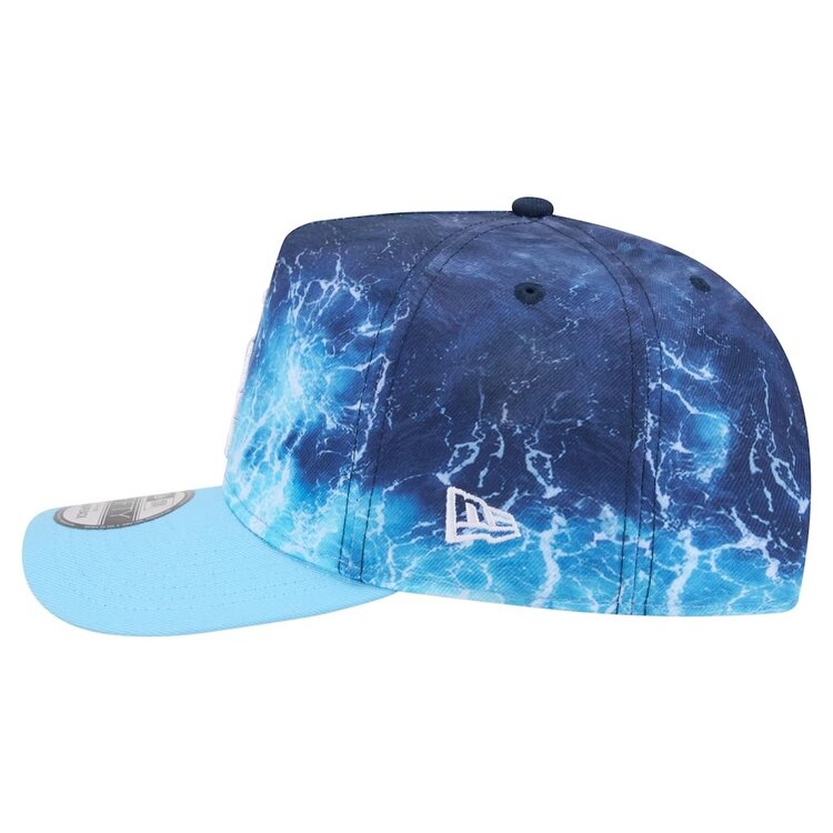 New Era LA Dodgers Light Blue Deep Water Pre-Curved 950 A-Frame Snapback Hat