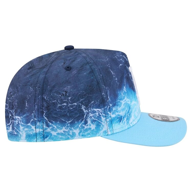 New Era LA Dodgers Light Blue Deep Water Pre-Curved 950 A-Frame Snapback Hat