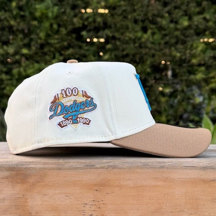 New Era LA Dodgers Ivory/Khaki 100 Years 940 A-Frame