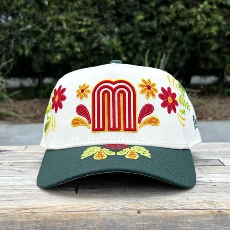 New Era Mexico Ivory/Dark Green Mexican Heritage 940 A-Frame