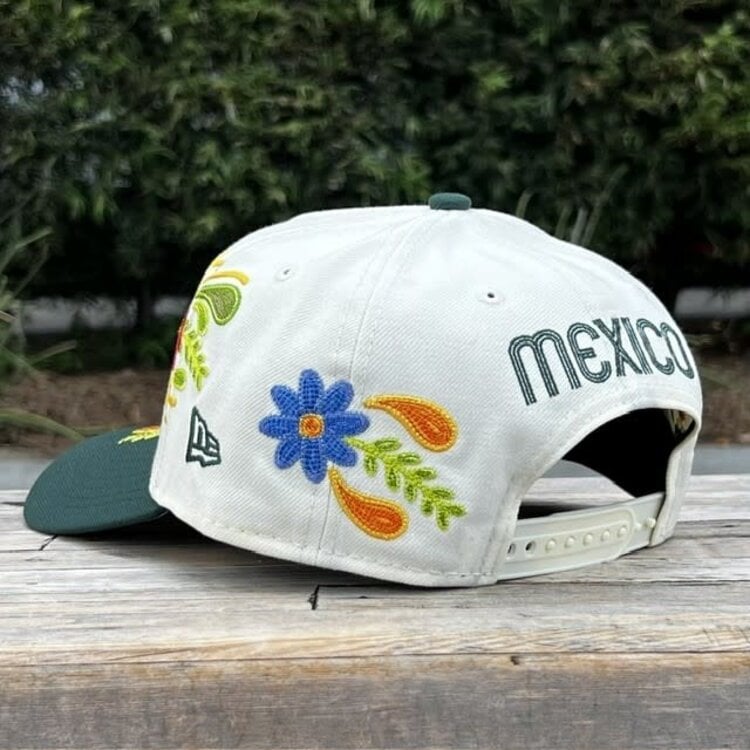 New Era Mexico Ivory/Dark Green Mexican Heritage 940 A-Frame