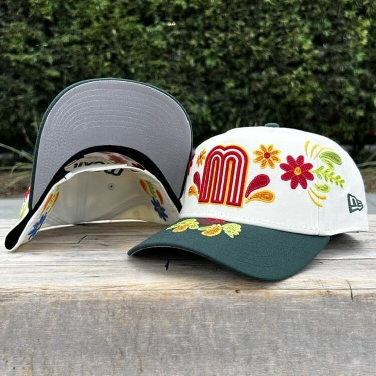 New Era Mexico Ivory/Dark Green Mexican Heritage 940 A-Frame